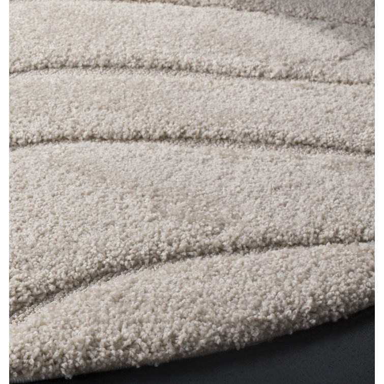 Ashal Abstract Cream Area Rug