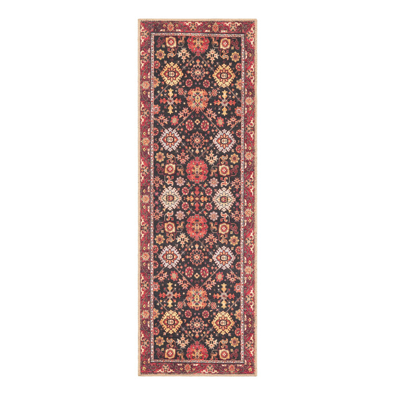 Bungalow Rose Esther Timeless Rug, Tapis de couloir 2 pi x 6 pi 1 po