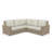 Henri Outdoor Patio Sectional Seating Group With Sunbrella Cushions-1543952847