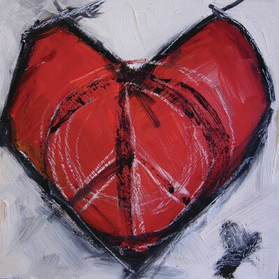 Heart of Peace' by Tori Campisi Painting Print on Wrapped Canvas -  Marmont Hill, MH-TORI-118-C-24