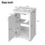 Meuble-lavabo l 20 po avec lavabo en céramique-346344129