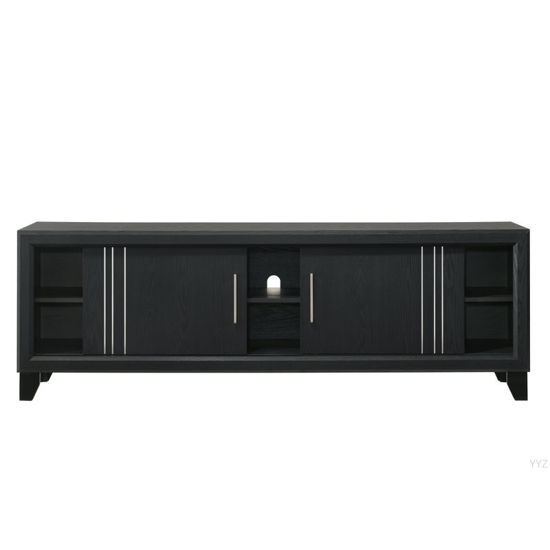 Meuble télé 1 pièce Contemporary, Gris anthracite