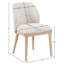 Chaise rembourrée en tissu texturé beige Valeo-1921751700-1921751702