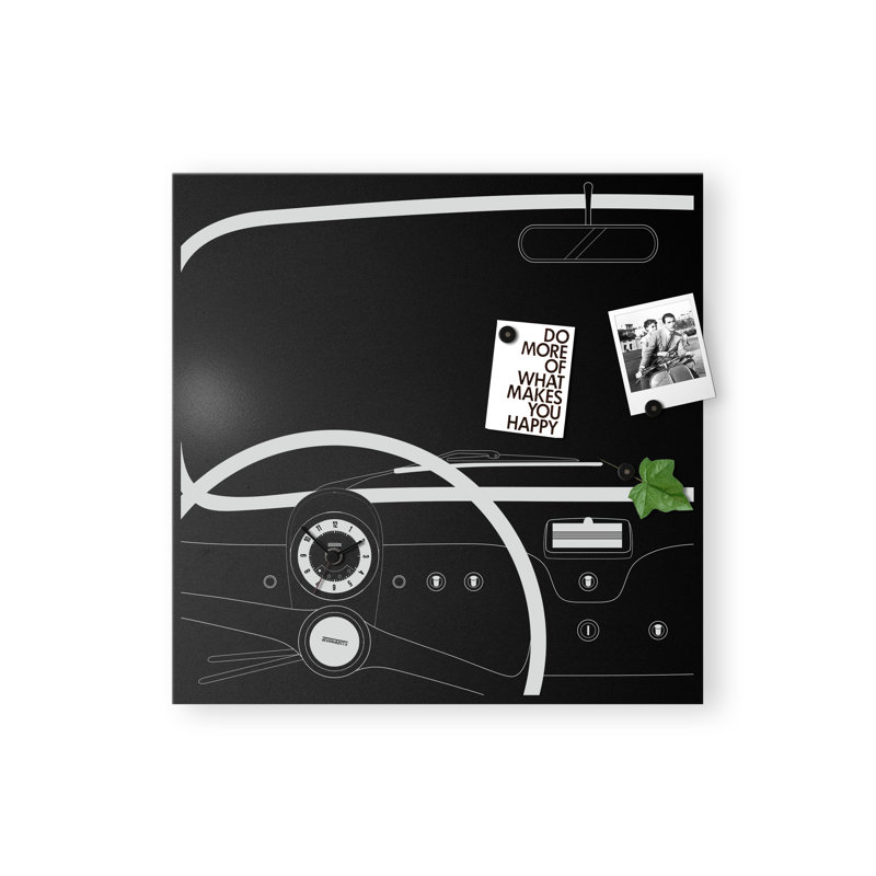 Gilligan Metal Wall Clock, Black/White