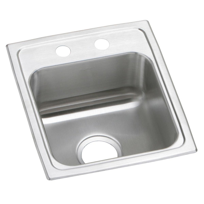 Celebrity 15" L x 18" W Drop-in Bar Sink, 2 hole