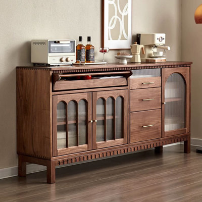 Retro multi-functional storage cabinet sideboard