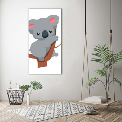 Panda On The Tree - Wrapped Canvas Print