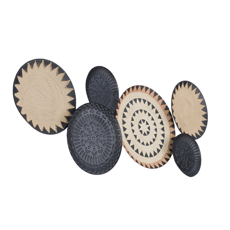 2 Piece Zara Geometric Metal Modern Wall Décor Set