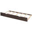 - Lit plateforme couleur double avec 2 tiroirs, lit gigogne simple et tablettes coulissantes pratiques - Fabrication en bois durable