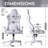 Techni Sport Adjustable Reclining Ergonomic Swiveling PC & Racing Game Chair-1141979983