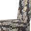 Chaise d'appoint rembourrée Golden Golden Beige and Black Flowers Elegance