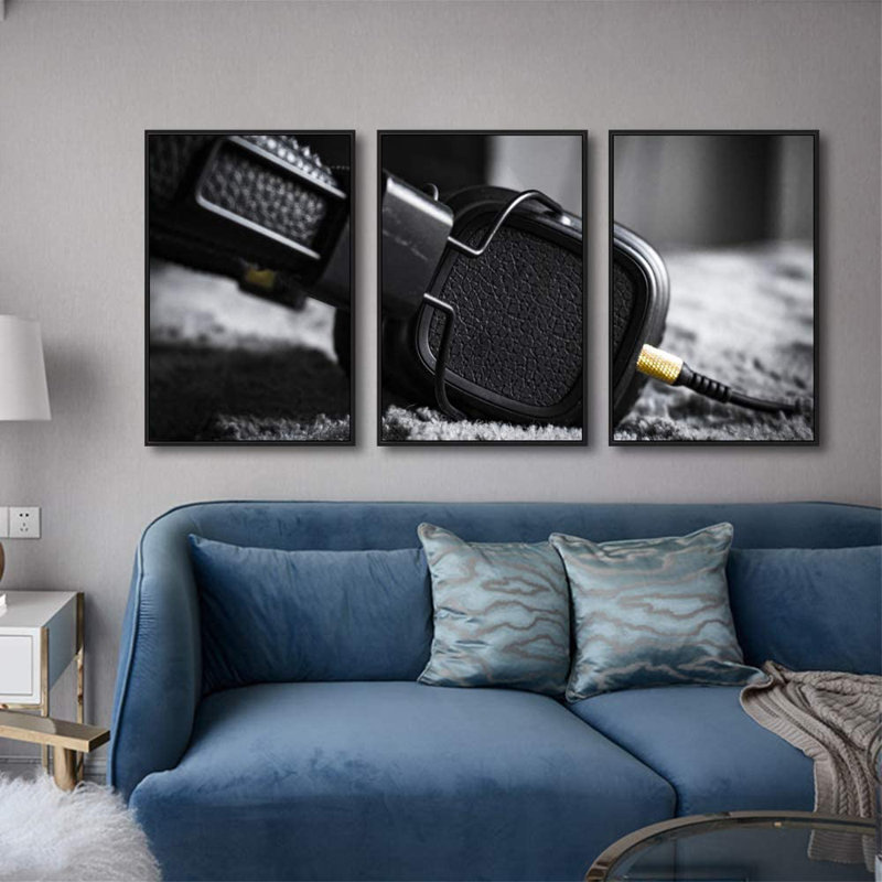 IDÉE4WALL, reproduction d'art sur toile encadrée pour salon, chambre à coucher, impressions sur toile pour la décoration de la maison moderne prête à accrocher 3 panneaux