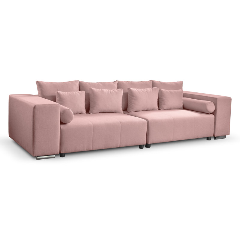 Afonso 4 Seater Sofa Bed, Pink