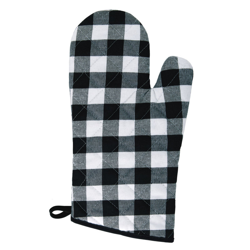 Gants de cuisine Live Life Products Elegance, Noir et blanc