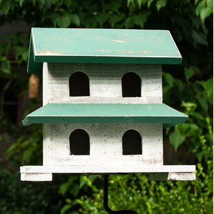 Bird House pour l’extérieur, 6 trous fait à la main maison d’oiseaux en  bois, style villa rétro Grande maison d’oiseaux pour les oiseaux  extérieurs