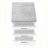 File Cabinets, Rolling Mobile 3-Drawer, Printer Stand Storage, Contemporary Modern, Snow White Slate Gray Cement Laminate | White | Particle Board-894811249