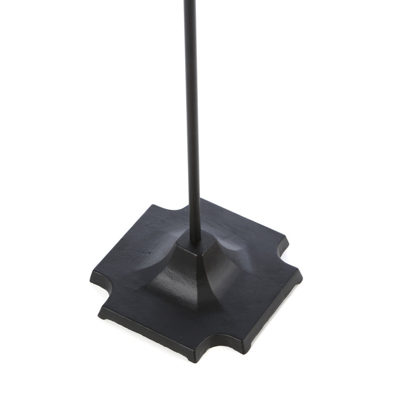 Black Iron 5-Piece Fireplace Tool Set with Ergonomic Handles