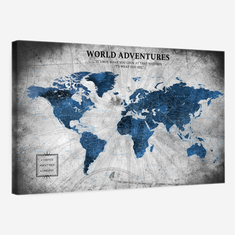 Voyage d'aventure World Pin's Alvertia II, H 24 po x l 36 po