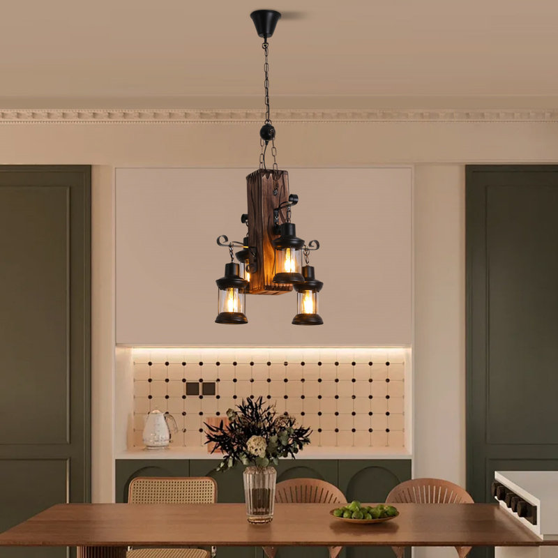 Gotar 4 - Light Natural Lantern Pendant
