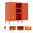 31.5" Tall Metal Side Cabinet with 2 Doors and 2 Adjustable Shelves-884539478-999836150