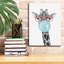  «Bubble Gum Giraffe» par Rachel Nieman, art mural sur toile, 12 po x 16 po-1497241685