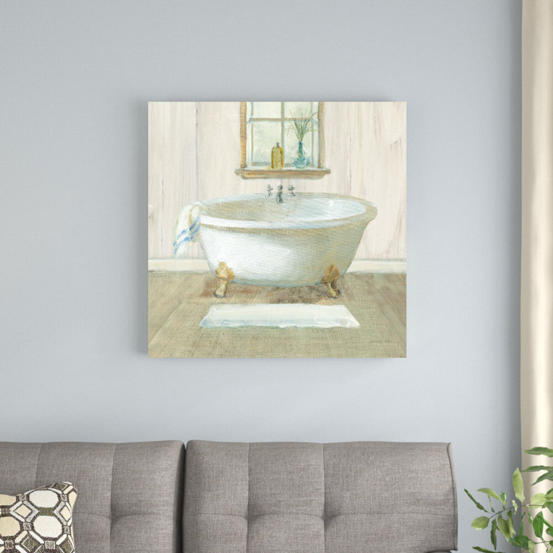 «Farmhouse Bathaign» par Danhui Nai, reproduction d'art sur toile tendue, H 30 po x l 30 po