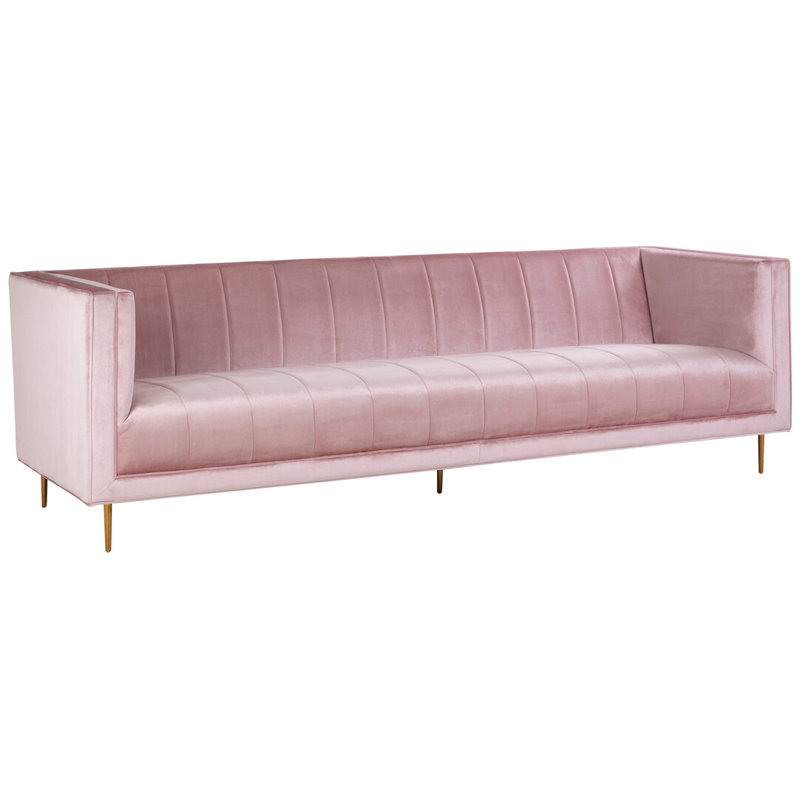 Velvet Sofa, Pink