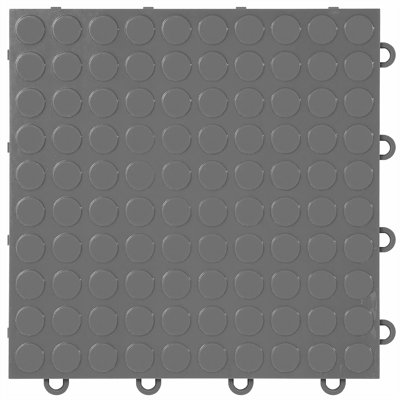 Flooringinc Coin Nitro Garage Flooring Tiles 12In X 12In X 3/8In Interlocking  Modular Floor 