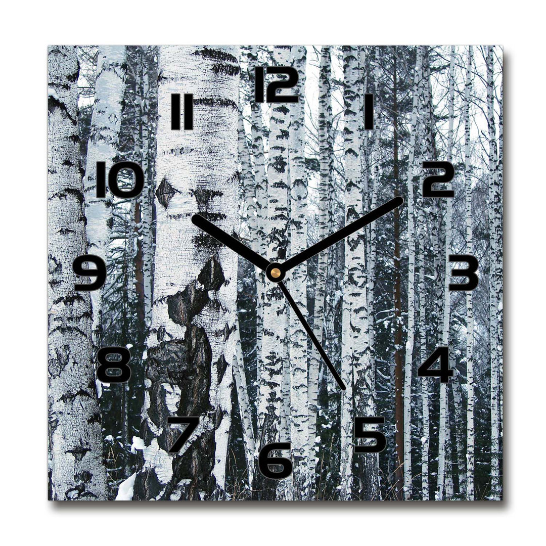 Analoge Wanduhr Birch Trees 60 cm Geräuschlos