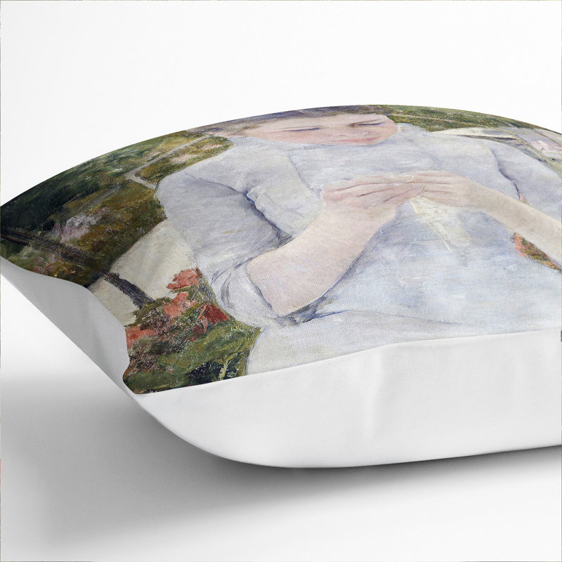 Square Cushion, 55cm H x 55cm W x 20cm D, White