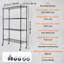 Storage Shelving Unit with Wheels, 3-Tier Adjustable Garage Shelves for Kitchen Pantry Basement Bathroom