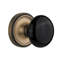 Classic Rosette with Black Porcelain Door Knob-769576249-769576251