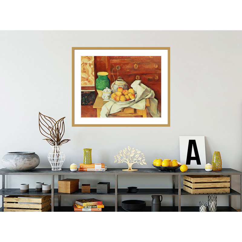 Nature morte avec une commode par Paul Cézanne, impression giclée encadrée, H 33,5 po x l 41,36 po