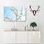 A White Cherry Blossom Tree Painting - Wrapped Canvas-56656843