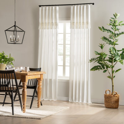 Mattson Polyester Blend Semi Sheer Curtain Single Panel