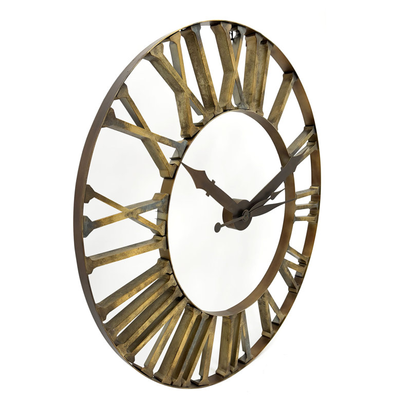 Asher Metal Skeleton Wall Clock