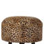 Hardtner 45cm Wide Round Animal Print Footstool Ottoman
