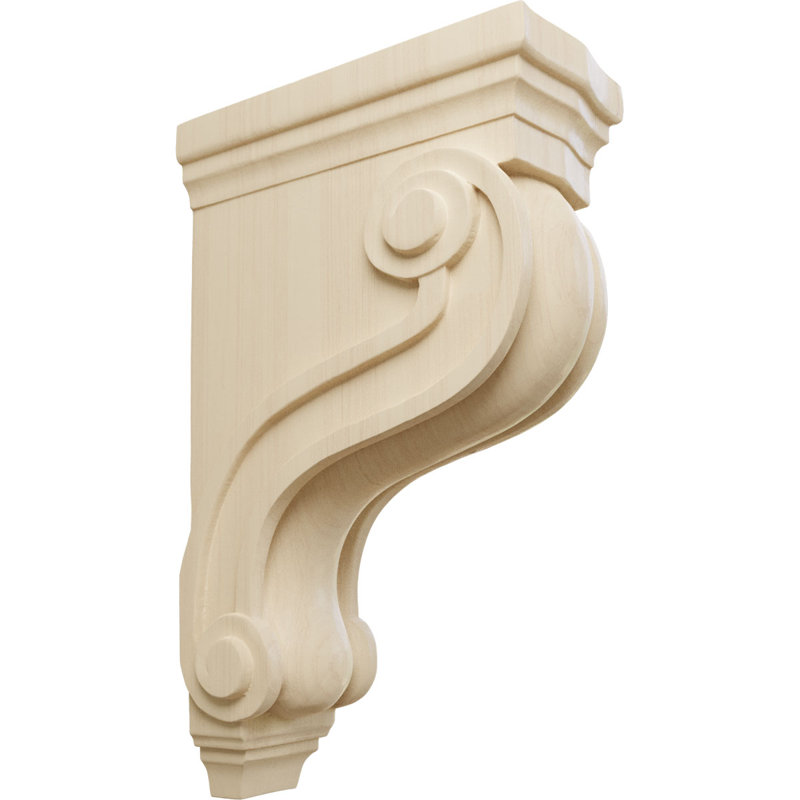 Corbeau traditionnel de Boston, Brun chêne clair, H 13 po x l 3 7/8 po x P 8 po