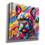  «French Bulldog - Abstract» par Rey Klimt, art mural sur toile, 26 po x 26 po