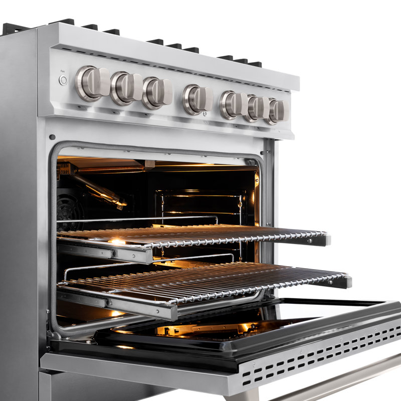 ZLINE 36” Classic Gas Range w/ 6 Burner Cooktop & Convection Oven in Stainless Steel