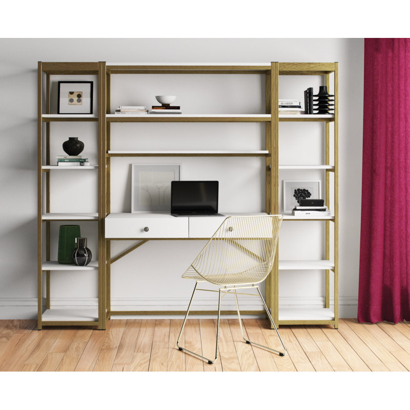 46cm H Slat Back Side Chair, Gold