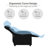 vidaXL Recliner Chair, Adjustable Backrest/ Footrest, Leather-97814415