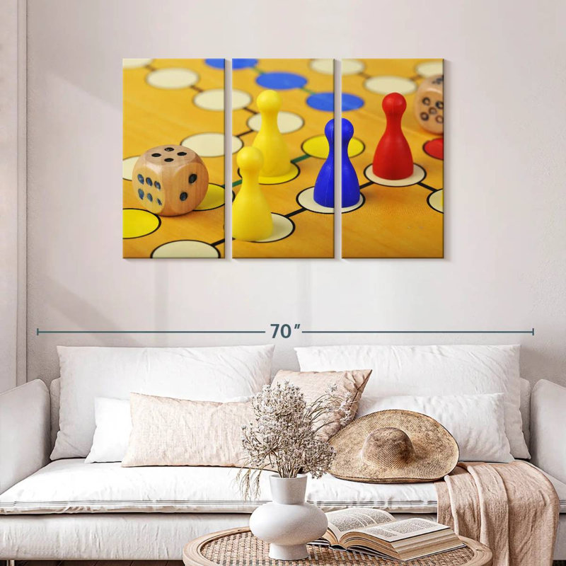Senne Ludo Game, 28" H x 45" W
