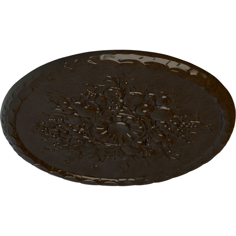 Médaillon de plafond anthracite 22 1/2 po x P 1 1/4 po (convient aux auvents jusqu'à 2 1/8 po), Bronze