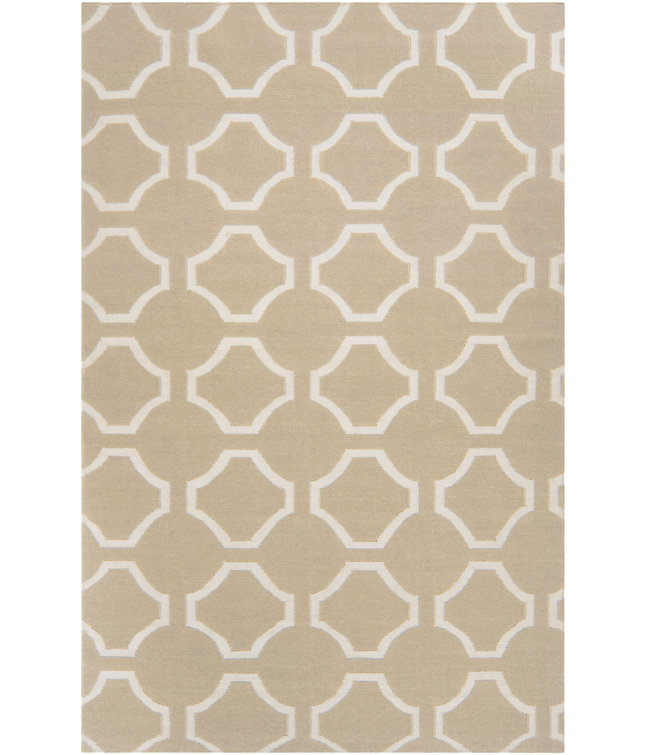 Larksville Flatweave Wool Geometric Indoor Rug