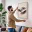 Mountains in Mist Japandi - Wrapped Canvas-175581164-175581166