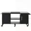 Large Grill Table For Big Green Egg, Outdoor Kitchen Island With Fold-Out Prep Table, Adjustable Shelves, And Spice Rack, Ideal For Outdoor Cooking And Entertaining.