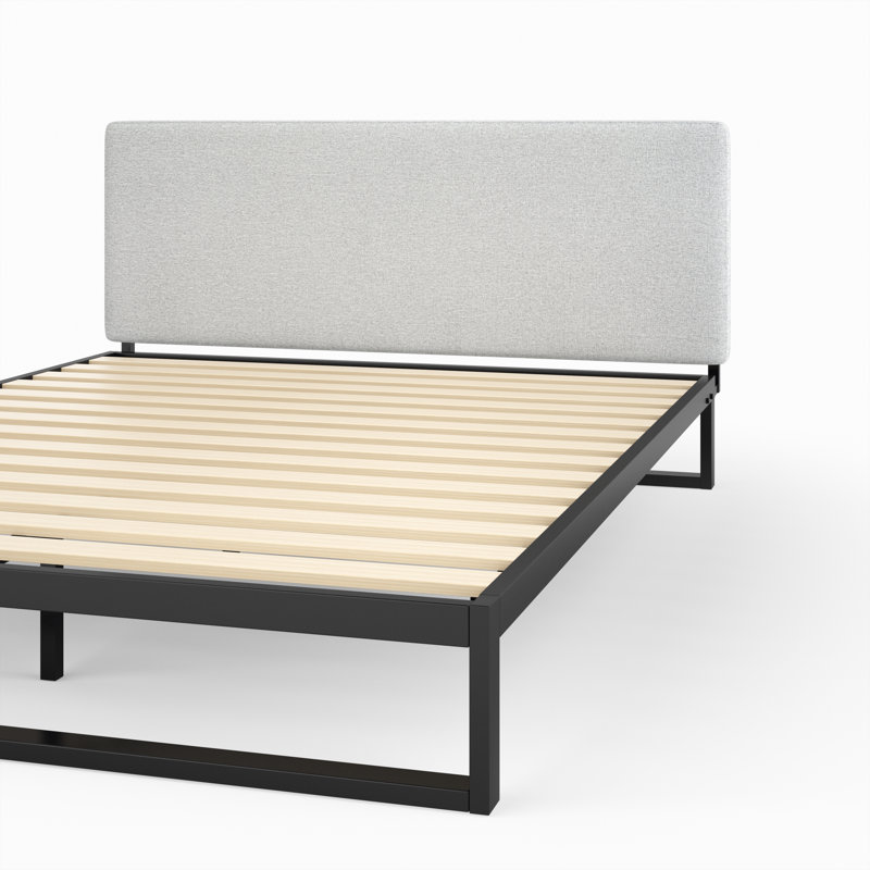 Zinus Upholstered Headboard, Full, Light Gray