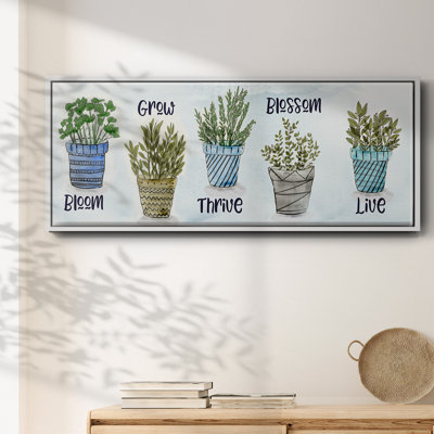 Inspirations en pot - Toile encadrée