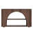 55" Farmhouse Console Table with 3-Tier Storage, Wooden Entryway Sofa Table for Hallway, Living Room, Brown Oak